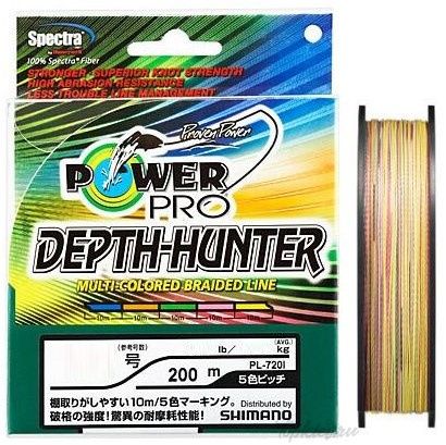 Шнур плетёный Power Pro Depth Hunter 200m #0.6 0,128mm 4,7kg multicolor
