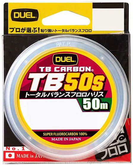 Флюорокарбон Duel - H3566 TB CARBON TB50S 50m #1 (0,165мм) 4 LB.