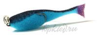 Поролоновая рыбка Контакт (двойник),12 см сине-черн (1упак*5шт)