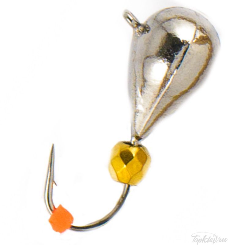Мормышка вольфрамовая Dixxon DS Fishing Капля с ушком d6,8, черный никель (5 шт)