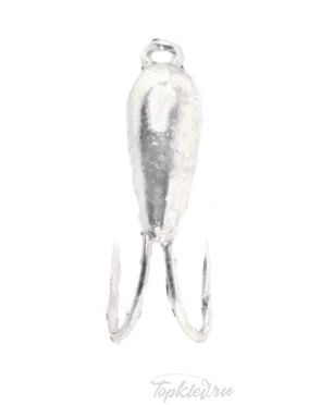 Мормышка вольфрамовая Dixxon-Rus Рижский банан коза новая d3,8, серебро (10шт)