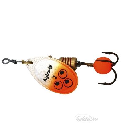 Блесна вращающаяся Mepps "Aglia E" №2 Orange Bright на подложке 1 шт.