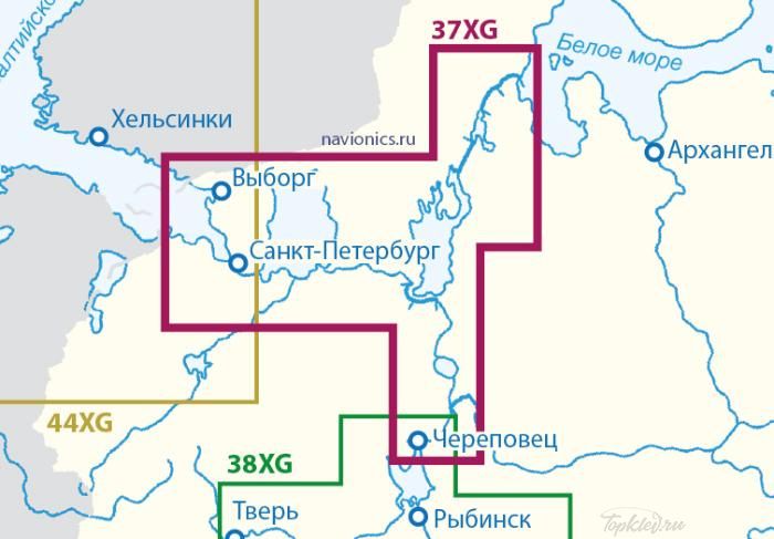 Карта Navionics Gold 37XG /SD (Сев-Запад) Карта Navionics Gold 37XG /SD (Сев-Запад)
