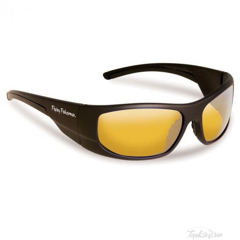 Очки Flying Fisherman 7738NBY Cape Horn, Matte Black, Yellow-Amber