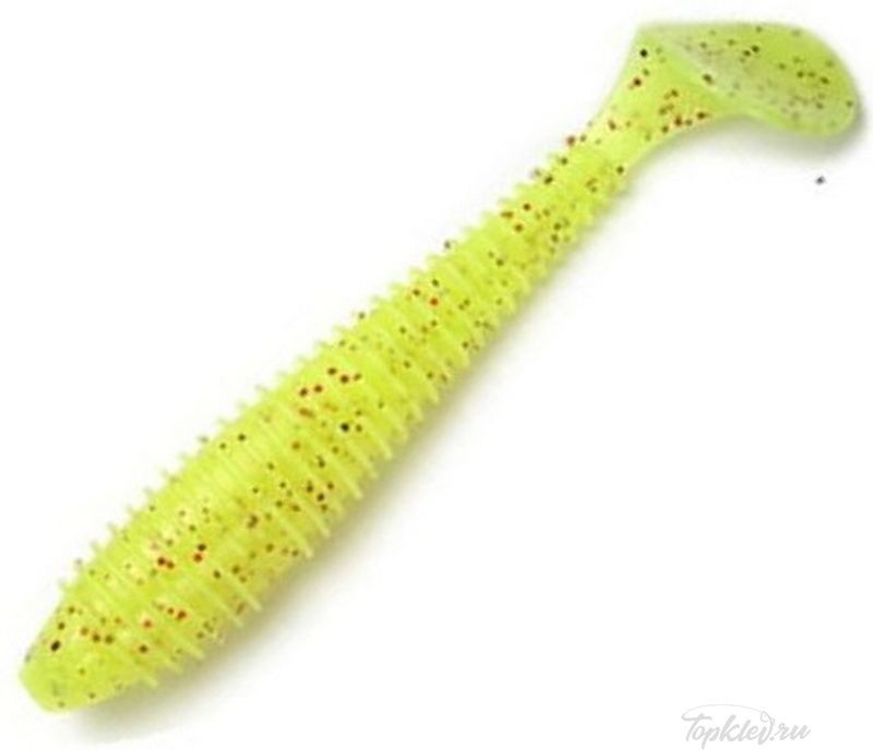 Приманка силиконовая Keitech Swing Impact 3.5" PAL #01 Chartreuse Red Flake