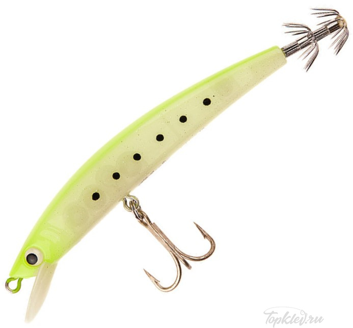 Кальмарный воблер Higashi Pelagic 19g #07. Chartreuse