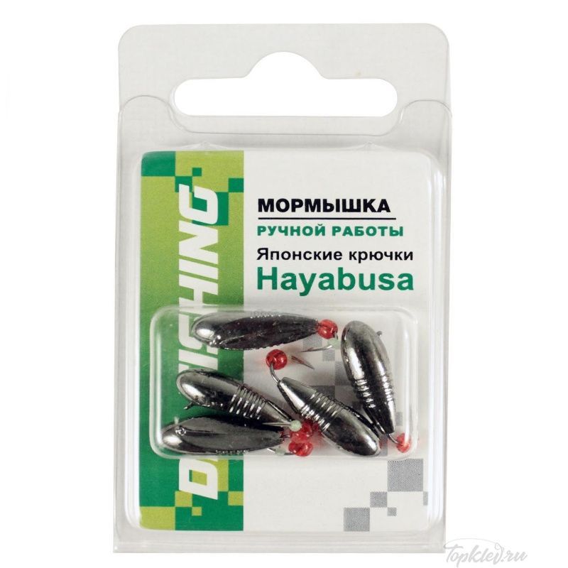 Мормышка вольфрамовая Dixxon DS Fishing Личинка d6,0, черный никель (5 шт)