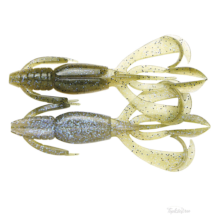 Приманка силиконовая Keitech Crazy Flapper 2.8" #464 Electric Green Craw