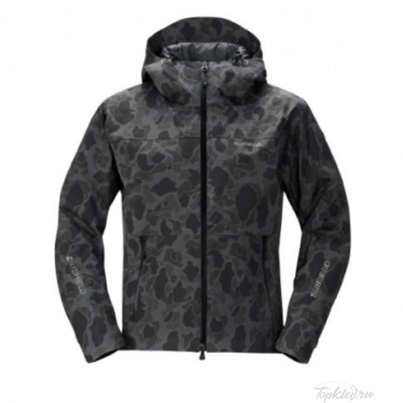 Куртка утеплённая Shimano RB-04JS Dryshield (р.р EU-XL/ JP-3L) цвет Чёрный камуфляж