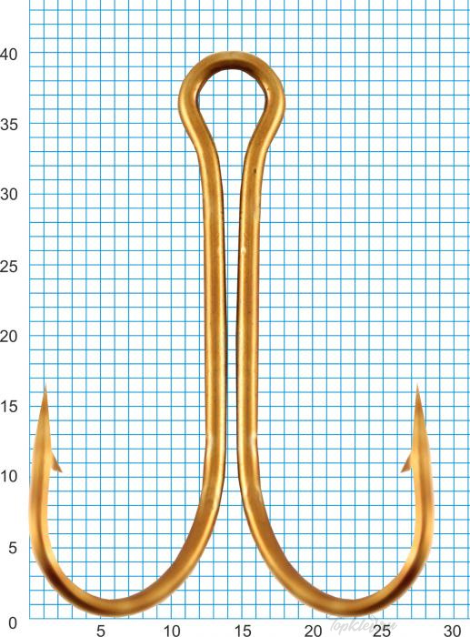 Крючок двойной Siweida "SCORPION" DOUBLE №3/0 BR (30шт.)