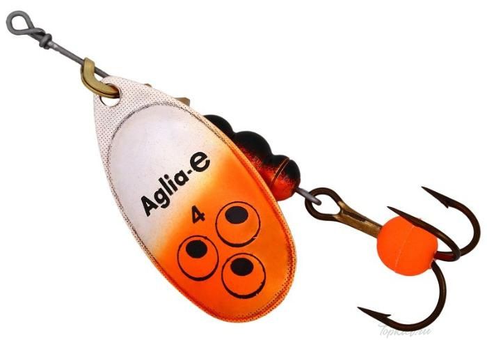 Блесна вращающаяся Mepps "Aglia E" блистер №4 Orange Bright