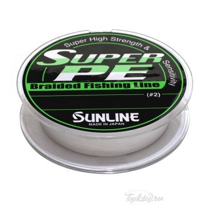 Шнур плетеный Sunline Super PE (WHITE) 300м #6.0 60lb