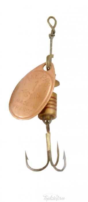 Блесна вращающаяся Mepps "Aglia CU" №1 (3,5г) на подложке 1 шт.