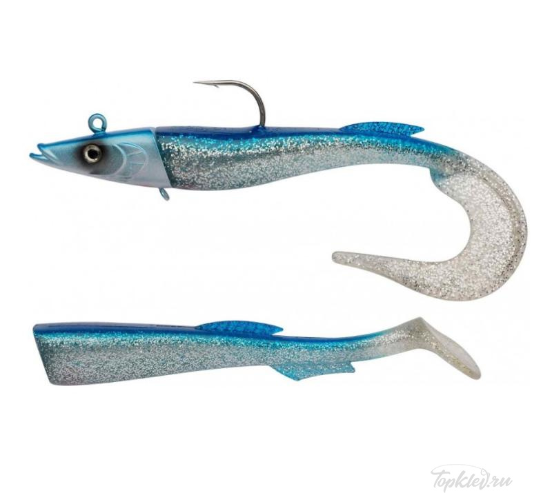 Приманка мягкая огруженная Berkley Power Sandeel 21cm 130gr #Metallic Blue