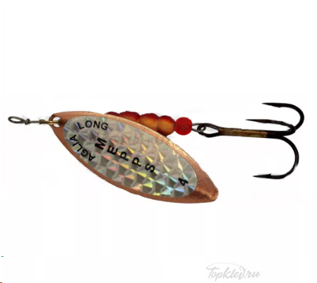 Блесна вращающаяся Mepps "Longue Rainbo CU" блистер №3