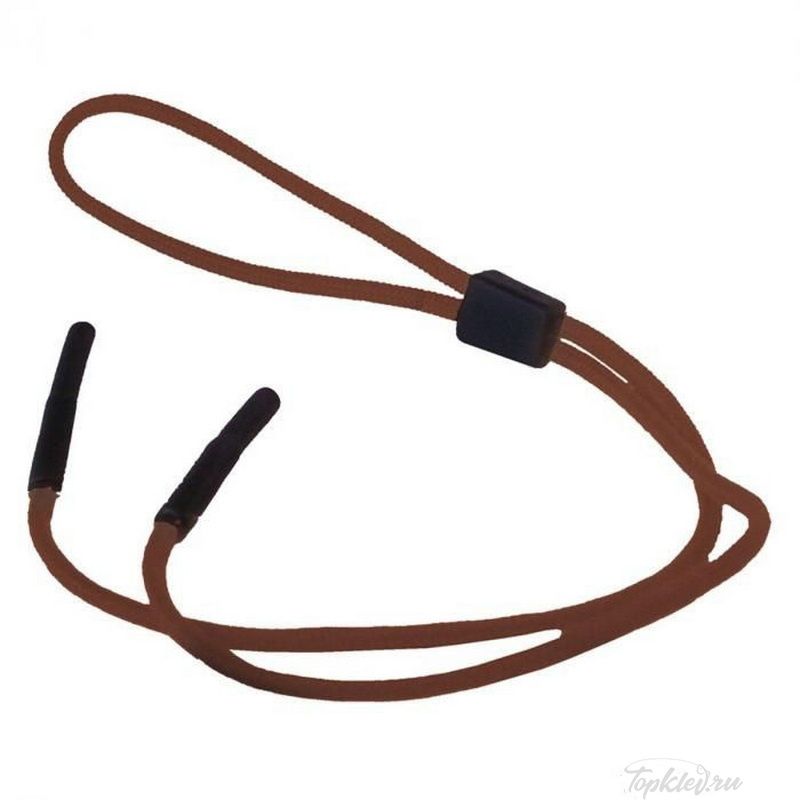 Страховочный шнурок Flying Fisherman 7640B Braided Retainer, Brown w/ Rubber Tube