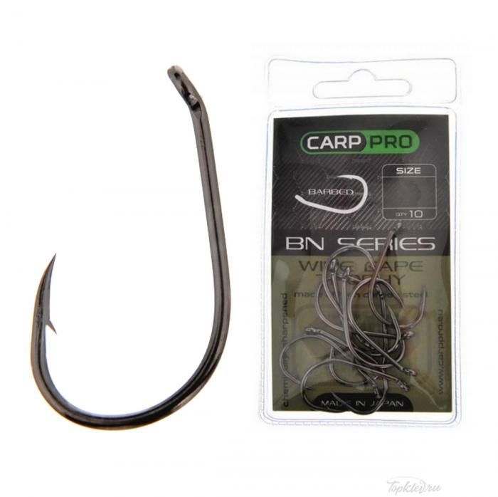 Крючки Carp Pro Black Nickel Wide Gape Trophy №1