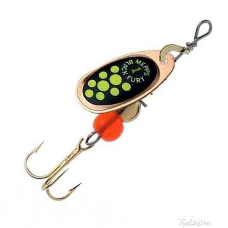 Блесна вращающаяся Mepps Black Fury 2, Copper/Chartreuse ( уп.5шт.)