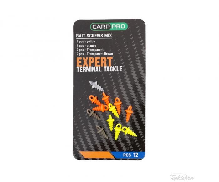 Шуруп для бойлов pop-up Carp Pro, пластик (10 шт) микс