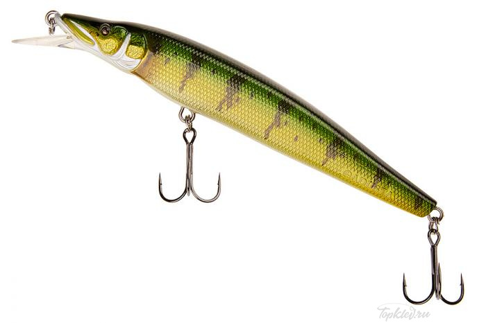 Воблер Adusta Jerk Spiker 130SP 19гр #021 Yellow Perch