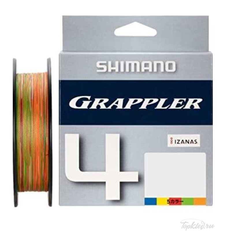 Шнур плетёный Shimano Grappler LD-A62W PE4 #1 (200м, 8.1кг, 0.165мм) #5Color