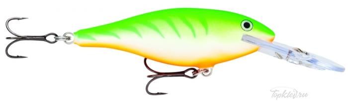 Воблер Rapala Shad Rap SR08-GTU