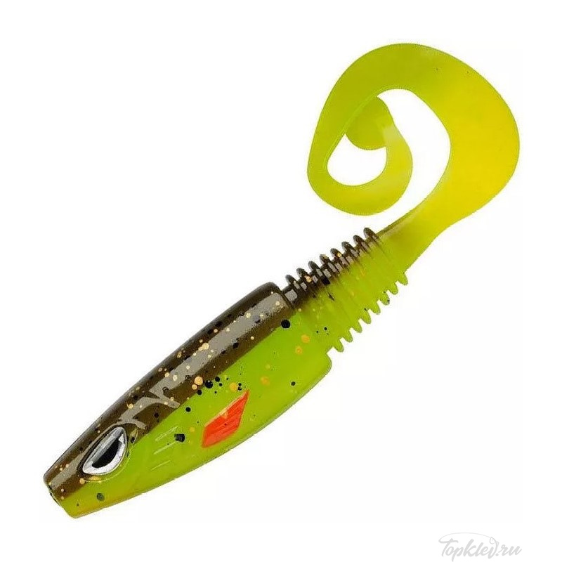 Приманка мягкая Berkley Sick Curl 8см Brown CharTreus 48шт