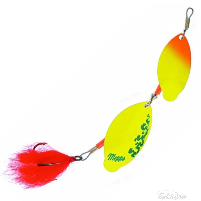 Блесна вращающаяся Mepps "Tandem Brochet ORANG/CHART/AR" блистер