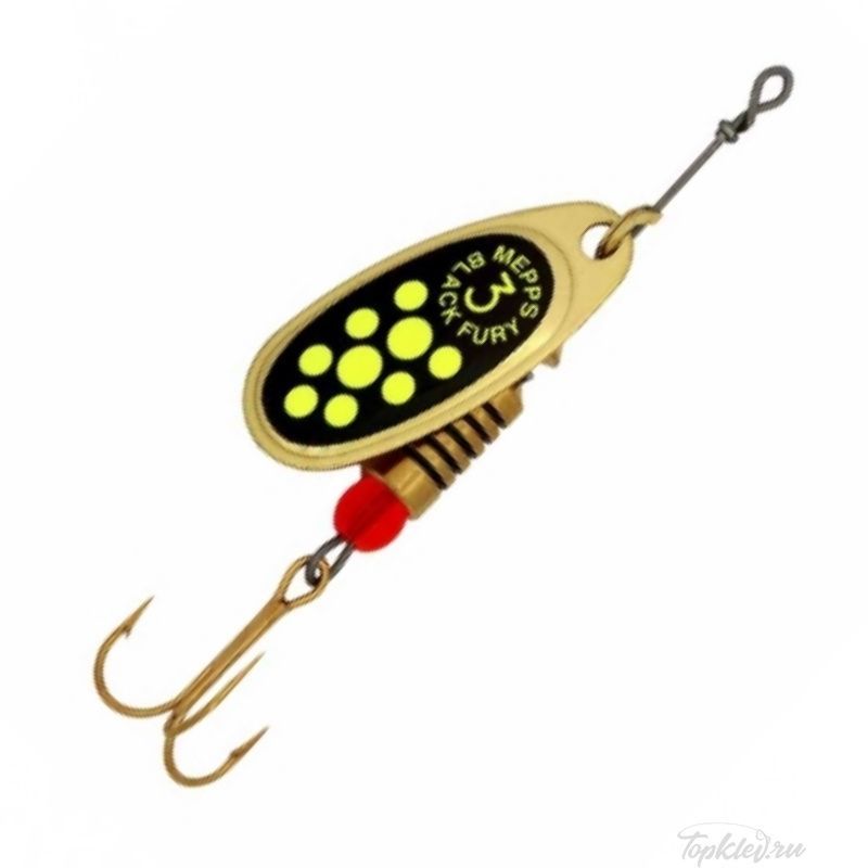 Блесна вращающаяся Mepps Black Fury 3, Gold/Chartreuse ( уп.5шт.)