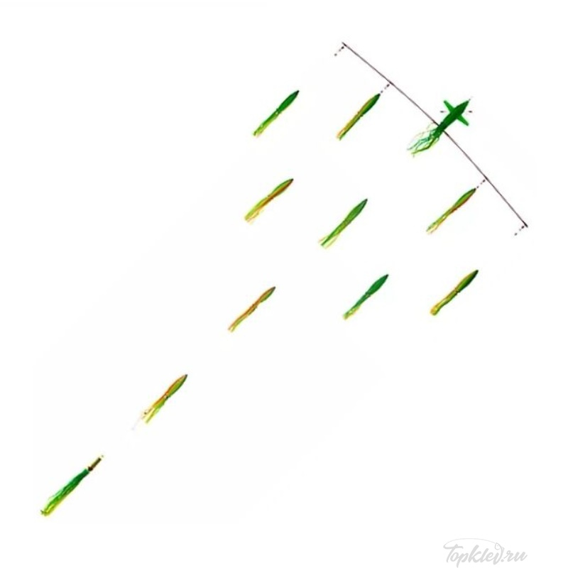 Оснастка Higashi 36 Left Direction Flock fish 9 Squid 640гр #Zucchini
