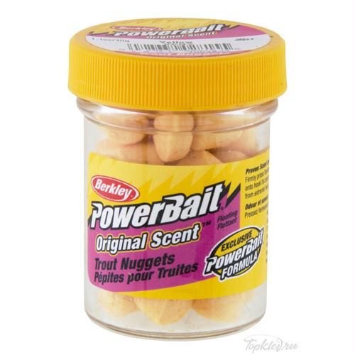 Насадка форелевая "Berkley" Power Nuggets 30gr Original Scent Yellow (желтый)