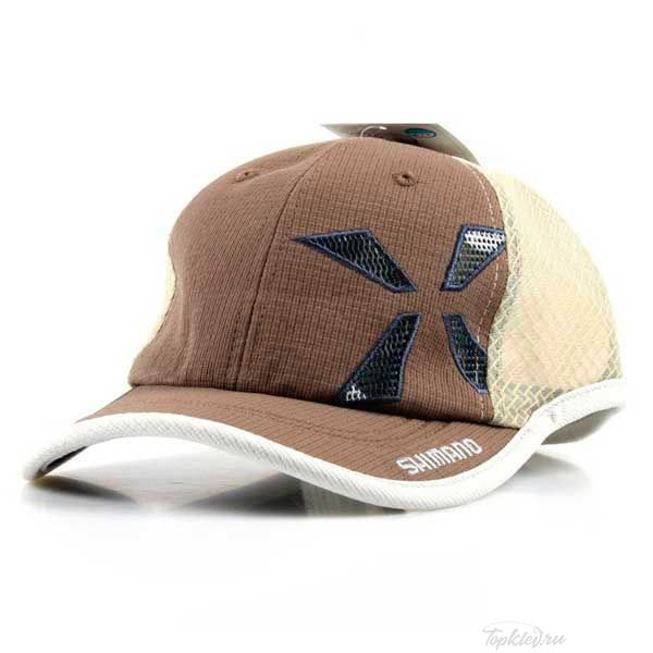 Кепка Shimano XEFO WIND FIT Half Mesh Cap Кофейно коричневая Regular Size CA-252Q