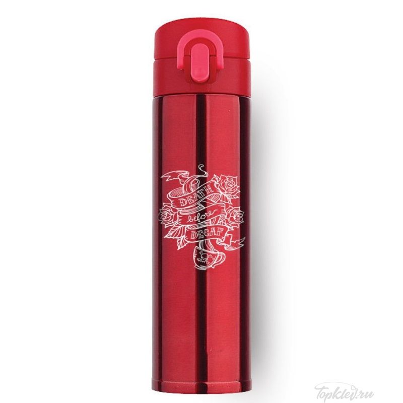 Термобутылка Barouge для прогулок и путешествий BT-136 металл КРАСНЫЙ 350мл