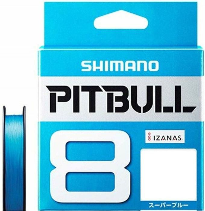 Шнур плетёный PE Shimano PL-M58R PITBUL 150m PE8 BLUE #0.6 6,6kg.