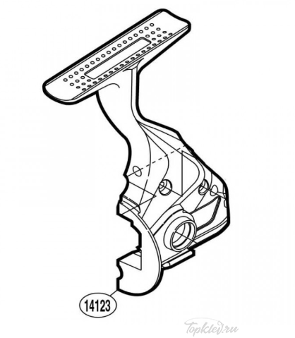 Запасная часть для катушки Shimano Крышка корпуса с лапкой (RD14123)
