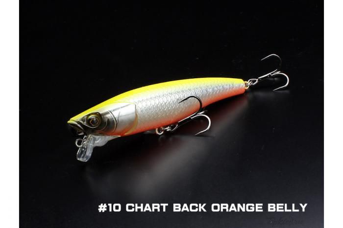 Воблер Little Jack Borabress 80mm #10 chart back orange belly
