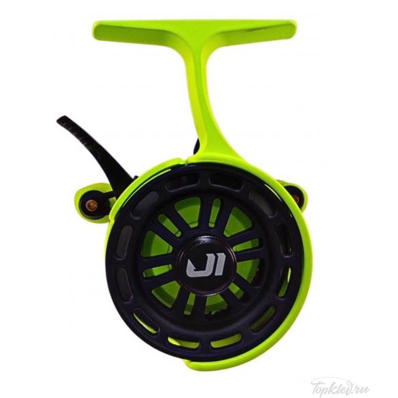 Катушка зимняя Jig It Team Dubna Vib Special G2 LIME, (right hand)