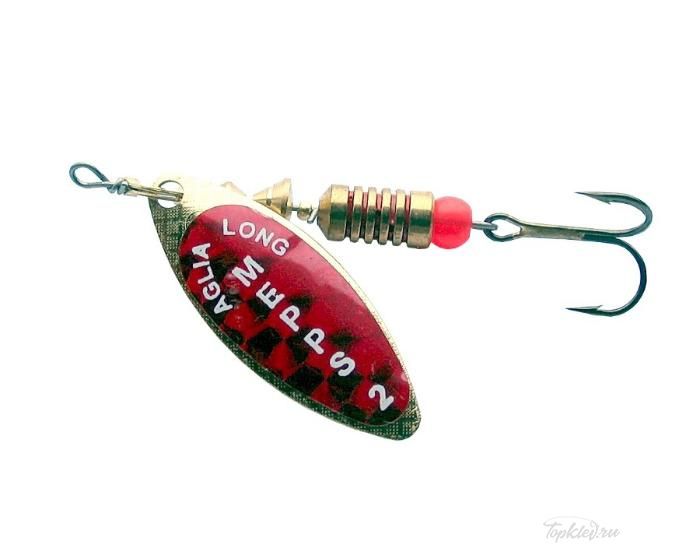 Блесна вращающаяся Mepps "Longue Redbo OR" блистер №2