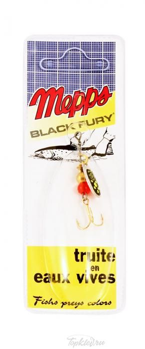 Блесна вращающаяся Mepps "Black Fury CHART AG" (2,5г) блистер №0