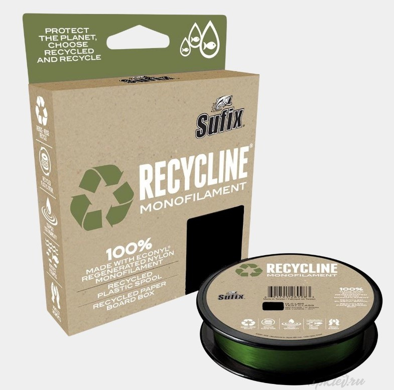 Леска Sufix Recycline Monofilament зелёная 150м 0.18мм 2.5кг