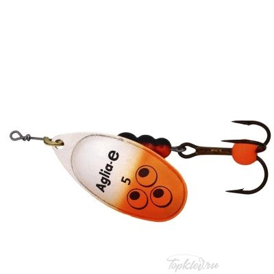Блесна вращающаяся Mepps "Aglia E" №5 Orange Bright на подложке 1 шт.