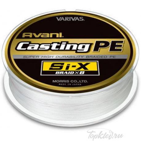 Шнур плетёный Varivas PE8 Avani Casting PE Si-X 400m #6 92LB 41.7кг