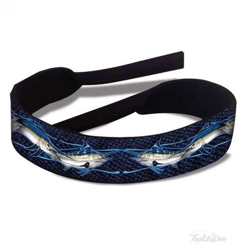 Страховочный шнурок Flying Fisherman 7635MAR Marlin Strap Retainer, Black Neoprene/ Marlin