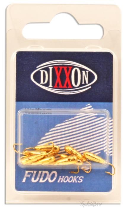 Мормышка вольфрамовая Dixxon-Rus Рисинка d4, золото (10шт)