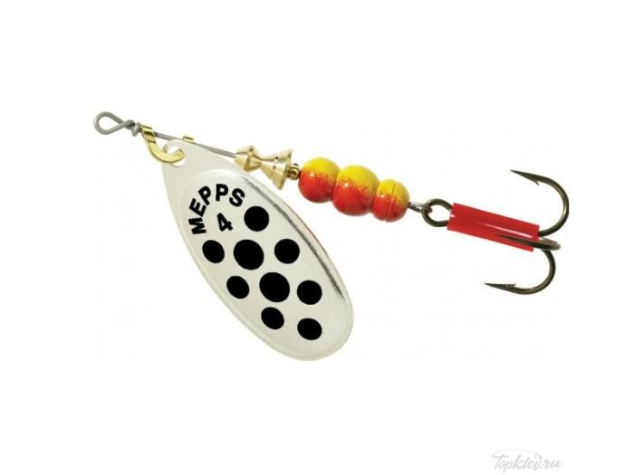 Блесна вращающаяся Mepps Aglia PTS Black 4 S ( уп.5шт.)
