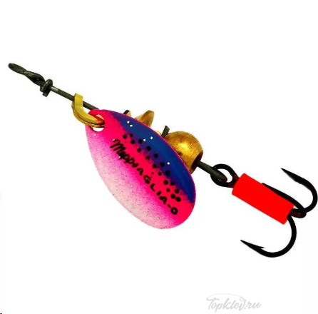 Блесна вращающаяся Mepps "Aglia RAINBOW TROUT" блистер №0