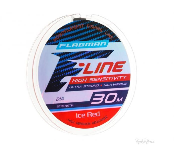Леска Flagman F-LINE Ice Red 30m 0,08мм