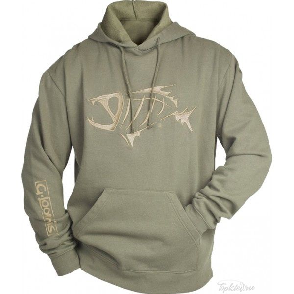 Толстовка с капюшоном G.Loomis Premium Hoodie зеленая M