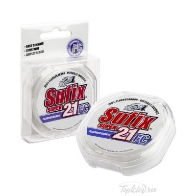 Флюорокарбон Sufix Super 21 Fluorocarbon прозрачная 30м 0,25мм 5,9кг