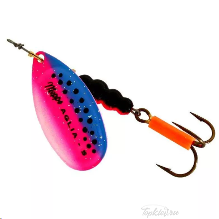 Блесна вращающаяся Mepps "Aglia RAINBOW TROUT" блистер №5